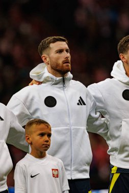 Anthony Ralston, UEFA Uluslar Ligi maçında Polonya ve İskoçya milli takımları arasında PGE Narodowy 'da görüldü (Maciej Rogowski)