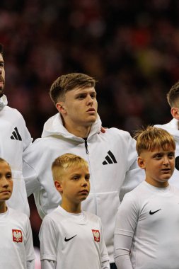 Ben Doak, Polonya ve İskoçya milli takımları arasında PGE Narodowy 'de oynanan UEFA Uluslar Ligi maçında görüldü (Maciej Rogowski)