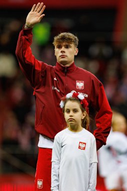 Nicola Zalewski, Polonya ve İskoçya milli takımları arasında PGE Narodowy 'de oynanan UEFA Uluslar Ligi maçında görüldü (Maciej Rogowski)