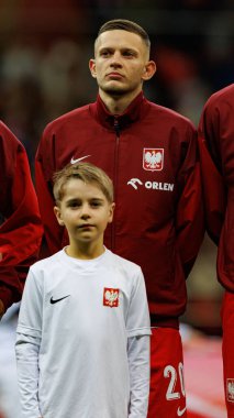 Sebastian Szymanski, Polonya ve İskoçya milli takımları arasında PGE Narodowy 'de oynanan UEFA Uluslar Ligi maçında görüldü (Maciej Rogowski)