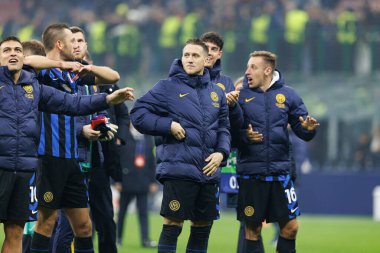 Piotr Zielinski UEFA Şampiyonlar Ligi maçında Internazionale Milano ve Arsenal FC (Maciej Rogowski)