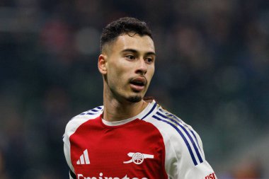Gabriel Martinelli UEFA Şampiyonlar Ligi maçında Internazionale Milano ve Arsenal FC (Maciej Rogowski)