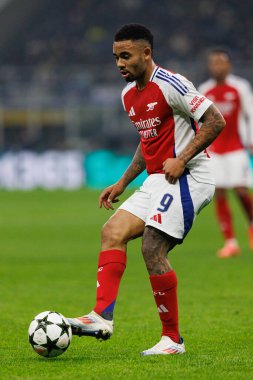 Gabriel Jesus UEFA Şampiyonlar Ligi maçında Internazionale Milano ve Arsenal FC (Maciej Rogowski)