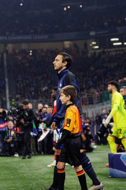 Matteo Darmian UEFA Şampiyonlar Ligi maçında Internazionale Milano ve Arsenal FC (Maciej Rogowski)