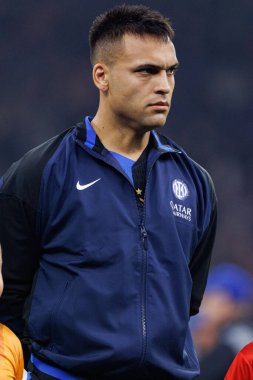 Lautaro Martinez UEFA Şampiyonlar Ligi maçında Internazionale Milano ve Arsenal FC (Maciej Rogowski) takımları arasında görüldü.)