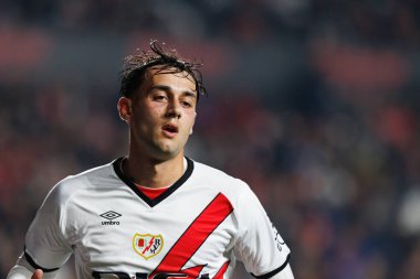 Pedro Diaz, Estadio de Vallecas 'ta Rayo Vallecano ve UD Las Palmas takımları arasında oynanan LaLiga EA SPORTS maçı sırasında görüldü (Maciej Rogowski)