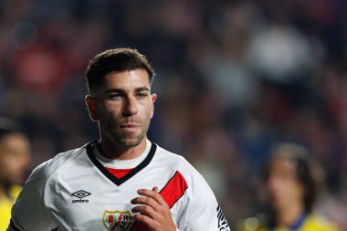 Adrian Embarba, Estadio de Vallecas 'ta Rayo Vallecano ve UD Las Palmas takımları arasında oynanan LaLiga EA SPORTS maçı sırasında görüldü (Maciej Rogowski)