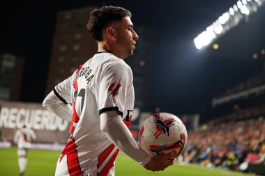 Adrian Embarba, Estadio de Vallecas 'ta Rayo Vallecano ve UD Las Palmas takımları arasında oynanan LaLiga EA SPORTS maçı sırasında görüldü (Maciej Rogowski)