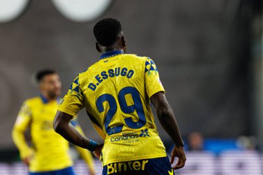 Estadio de Vallecas 'ta Rayo Vallecano ve UD Las Palmas takımları arasında oynanan LaLiga EA SPORTS maçı sırasında Dario Essugo görüldü (Maciej Rogowski)