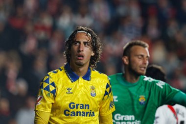 Fabio Silva, Rayo Vallecano ve UD Las Palmas takımları arasında Estadio de Vallecas 'ta (Maciej Rogowski)