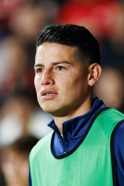 James Rodriguez, Estadio de Vallecas 'ta Rayo Vallecano ve UD Las Palmas takımları arasında oynanan LaLiga EA SPORTS maçı sırasında görüldü (Maciej Rogowski)