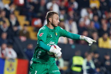 Jesper Cillessen, Estadio de Vallecas 'taki Rayo Vallecano ve UD Las Palmas (Maciej Rogowski) takımları arasında LaLiga EA SPORTS maçında görüldü.)