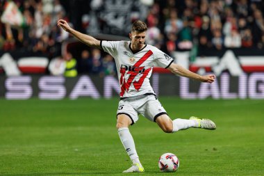 Gerard Gumbau, Estadio de Vallecas 'taki Rayo Vallecano ve UD Las Palmas takımları arasında oynanan LaLiga EA SPORTS maçı sırasında görüldü (Maciej Rogowski)