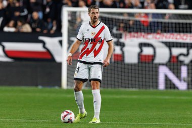 Florian Lejeune, Rayo Vallecano ve UD Las Palmas takımları arasında Estadio de Vallecas (Maciej Rogowski)
