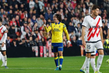 Fabio Silva, Rayo Vallecano ve UD Las Palmas takımları arasında Estadio de Vallecas 'ta (Maciej Rogowski)