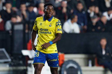 Estadio de Vallecas 'ta Rayo Vallecano ve UD Las Palmas takımları arasında oynanan LaLiga EA SPORTS maçı sırasında Dario Essugo görüldü (Maciej Rogowski)