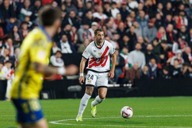 Florian Lejeune seen during LaLiga EA SPORTS game between teams of Rayo Vallecano and UD Las Palmas at Estadio de Vallecas  (Maciej Rogowski) clipart