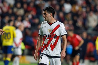 Sergio Camello, Estadio de Vallecas 'taki Rayo Vallecano ve UD Las Palmas takımları arasında oynanan LaLiga EA SPORTS maçı sırasında görüldü (Maciej Rogowski)