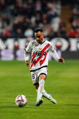 Alvaro Garcia, Estadio de Vallecas 'ta Rayo Vallecano ve UD Las Palmas takımları arasında oynanan EA SPORTS maçı sırasında görüldü (Maciej Rogowski)