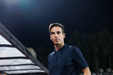 Inigo Perez, Estadio de Vallecas 'taki Rayo Vallecano ve UD Las Palmas takımları arasında oynanan LaLiga EA SPORTS maçı sırasında görüldü (Maciej Rogowski)