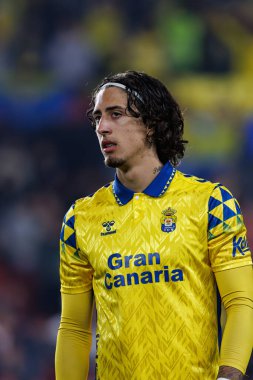 Fabio Silva, Rayo Vallecano ve UD Las Palmas takımları arasında Estadio de Vallecas 'ta (Maciej Rogowski)