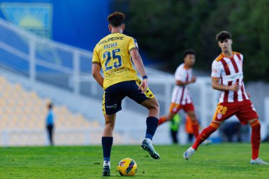 Felix Bacher seen during  Liga Portugal game between teams of GD Estoril Praia and AVS Futebol SAD at Estadio Antonio Coimbra da Mota (Maciej Rogowski) clipart