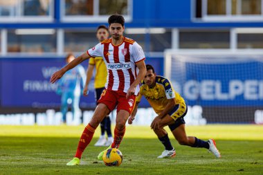 Jaume Grau, Joao Carvalho Liga Portekiz maçı sırasında Estoril Praia ve AVS Futebol SAD takımları arasında Estadio Antonio Coimbra da Mota (Maciej Rogowski)