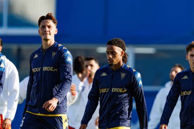 Felix Bacher, Goncalo Costa Liga Portekiz maçı sırasında Estoril Praia ve AVS Futebol SAD takımları arasında Estadio Antonio Coimbra da Mota 'da görüldü (Maciej Rogowski)