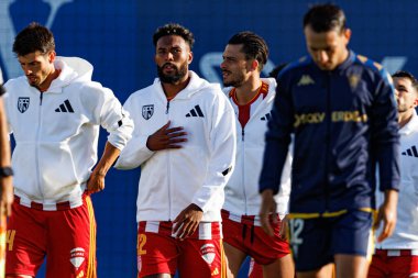 Cristian Castro Devenish, Liga Portekiz maçı sırasında GD Estoril Praia ve AVS Futebol SAD takımları arasında Estadio Antonio Coimbra da Mota 'da görüldü (Maciej Rogowski)