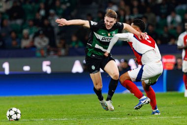 Viktor Gyokeres, UEFA Şampiyonlar Ligi maçında Sporting CP ve Arsenal FC (Maciej Rogowski) 