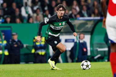 Francisco Trincao, UEFA Şampiyonlar Ligi maçında Sporting CP ve Arsenal FC takımları arasında görüldü (Maciej Rogowski) 