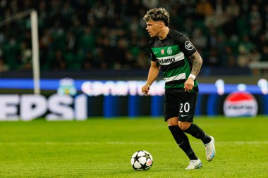 Maximiliano Araujo UEFA Şampiyonlar Ligi maçında CP ve Arsenal FC takımları arasında görüldü (Maciej Rogowski) 