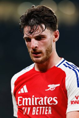 Declan Rice UEFA Şampiyonlar Ligi maçında Sporting CP ve Arsenal FC takımları arasında görüldü (Maciej Rogowski) 