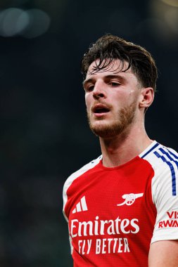 Declan Rice UEFA Şampiyonlar Ligi maçında Sporting CP ve Arsenal FC takımları arasında görüldü (Maciej Rogowski) 