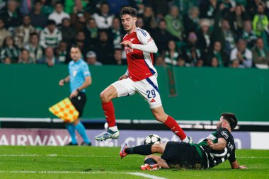Kai Havertz, Goncalo Inacio UEFA Şampiyonlar Ligi maçında Sporting CP ve Arsenal FC (Maciej Rogowski) takımları arasında görüldü.) 