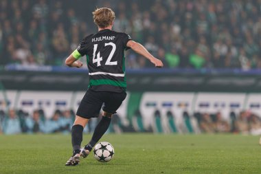 Morten Hjulmand, UEFA Şampiyonlar Ligi maçında CP ve Arsenal FC takımları arasında görüldü (Maciej Rogowski) 