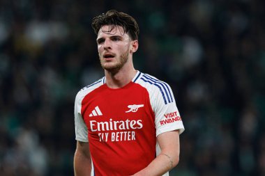 Declan Rice UEFA Şampiyonlar Ligi maçında Sporting CP ve Arsenal FC takımları arasında görüldü (Maciej Rogowski) 