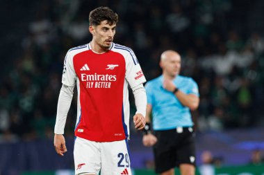 Kai Havertz UEFA Şampiyonlar Ligi maçında Sporting CP ve Arsenal FC takımları arasında görüldü (Maciej Rogowski) 