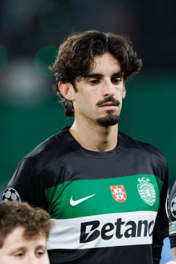 Francisco Trincao, UEFA Şampiyonlar Ligi maçında Sporting CP ve Arsenal FC takımları arasında görüldü (Maciej Rogowski) 