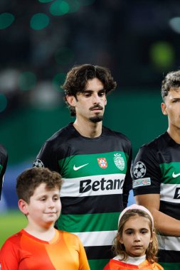 Francisco Trincao, UEFA Şampiyonlar Ligi maçında Sporting CP ve Arsenal FC takımları arasında görüldü (Maciej Rogowski) 