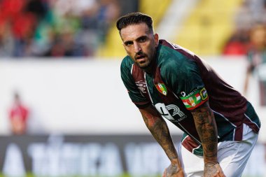 Miguel Lopes, Liga Portekiz maçı sırasında Estrela Amadora ve CD Nacional takımları arasında Estadio Jose Gomes 'de (Maciej Rogowski)