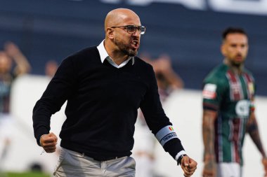 Jose Faria, Liga Portekiz maçı sırasında Estrela Amadora ve CD Nacional takımları arasında Estadio Jose Gomes 'de (Maciej Rogowski)