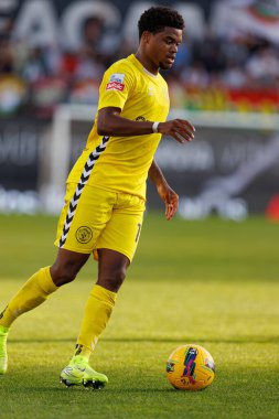 Nigel Thomas, Liga Portekiz maçı sırasında Estrela Amadora ve CD Nacional takımları arasında Estadio Jose Gomes 'de (Maciej Rogowski)