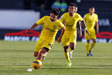 Luis Esteves, Liga Portekiz maçı sırasında Estrela Amadora ve CD Nacional takımları arasında Estadio Jose Gomes 'de (Maciej Rogowski)