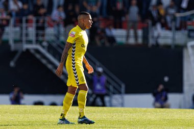Gustavo Garcia, Liga Portekiz maçı sırasında Estrela Amadora ve CD Nacional takımları arasında Estadio Jose Gomes 'de (Maciej Rogowski)