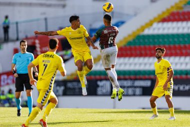 Daniel Penha, Igor Jesus Liga Portekiz maçı sırasında Estrela Amadora ve CD Nacional takımları arasında Estadio Jose Gomes (Maciej Rogowski)