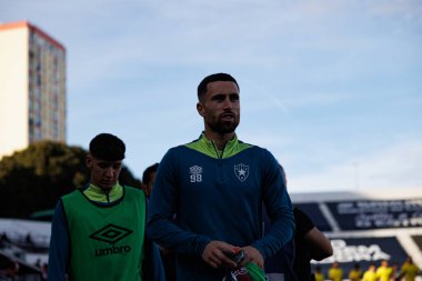 Joao Kikas Liga Portekiz maçı sırasında Estrela Amadora ve CD Nacional takımları arasında Estadio Jose Gomes 'de (Maciej Rogowski)