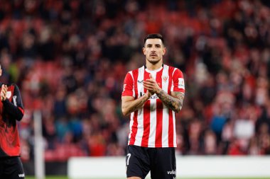 Yuri Berchiche LaLiga EA Spor Kulübü ve Real Madrid FC takımları arasında Estadio de San Mames 'de görüldü (Maciej Rogowski)