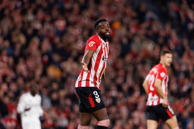 LaLiga EA SPORTS maçı sırasında Estadio de San Mames 'deki Real Madrid FC ve Athletic Club takımları arasında Inaki Williams görüldü (Maciej Rogowski)