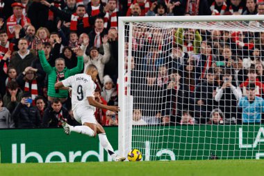 Kylian Mbappe LaLiga EA Spor Kulübü ve Real Madrid FC takımları arasında Estadio de San Mames 'te görüldü (Maciej Rogowski)